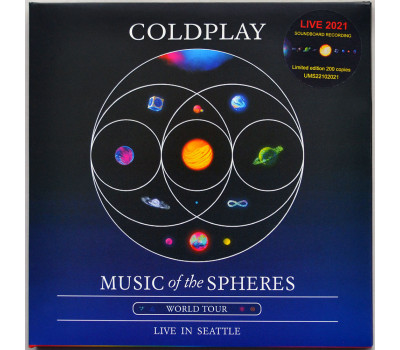COLDPLAY Live in Seattle 2021 Music Of The Spheres Tour 2CD set