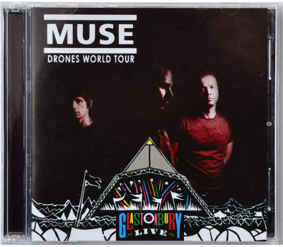 Muse GLASTONBURY FESTIVAL Live Drones World Tour full show original 2CD set 